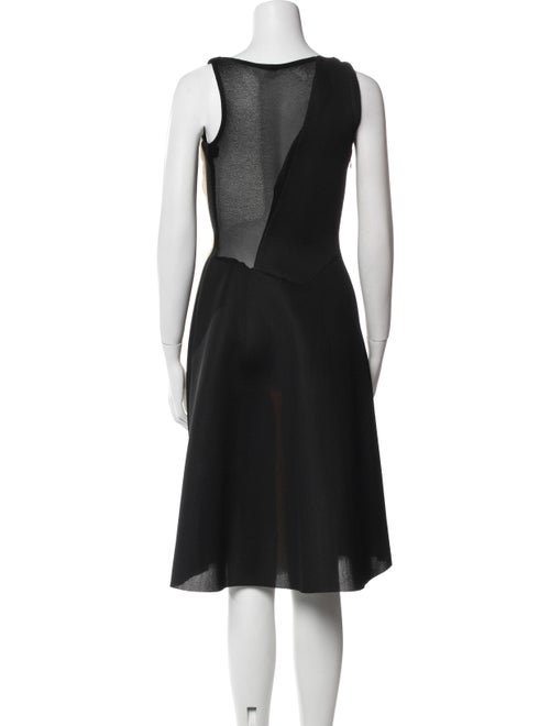 David Szeto Wool Midi Length Dress