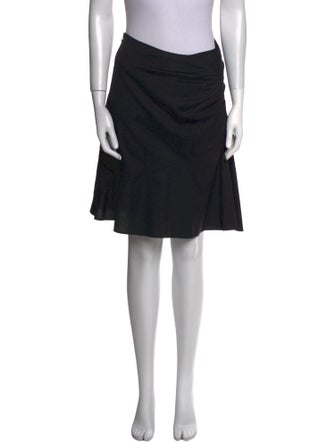 David Szeto Wool Knee-Length Skirt