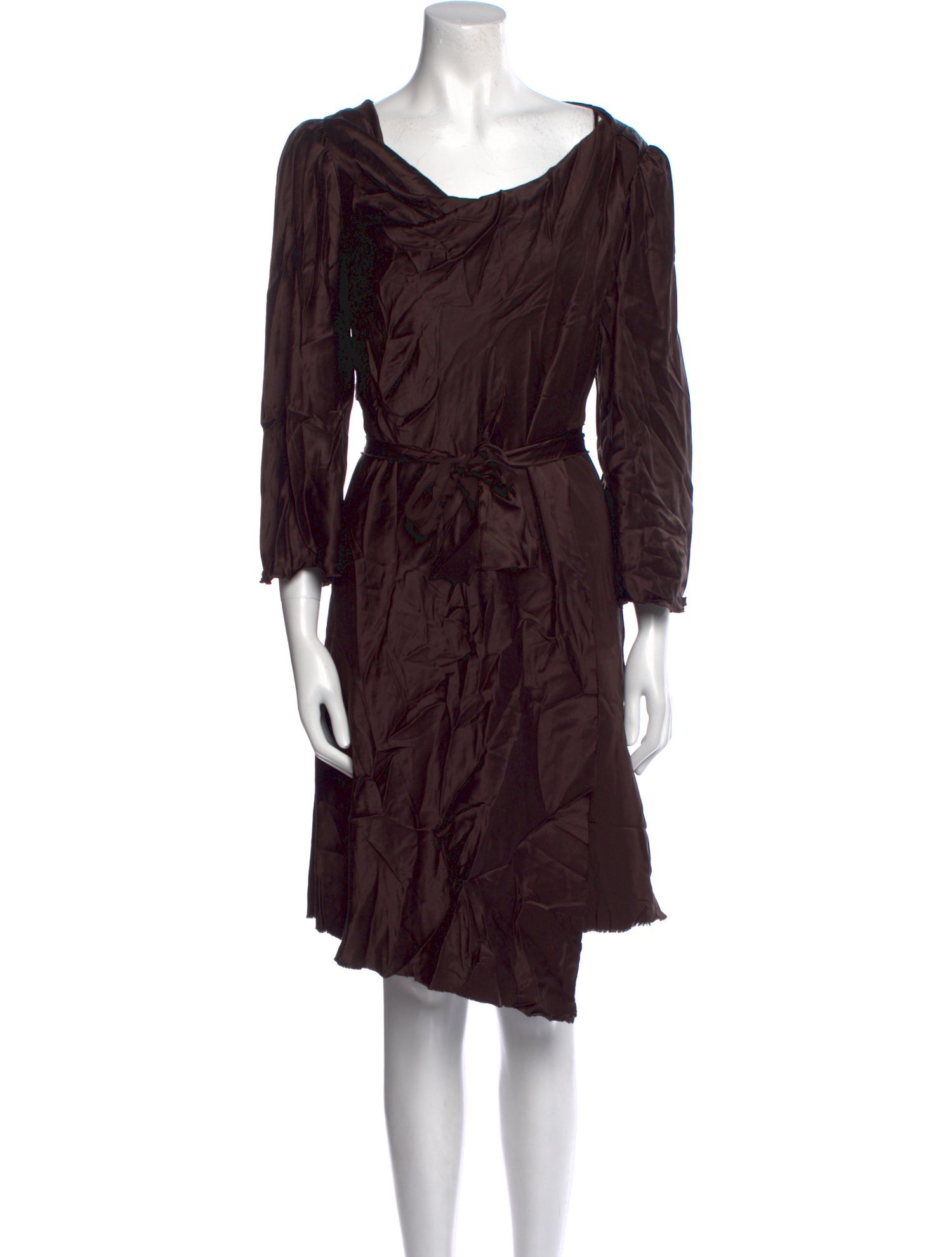 David Szeto Silk Knee-Length Dress