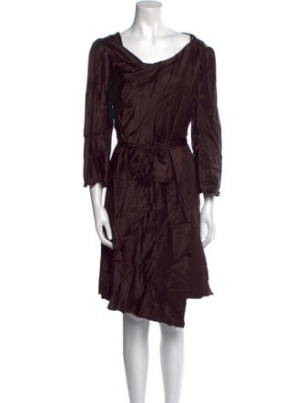 David Szeto Silk Knee-Length Dress