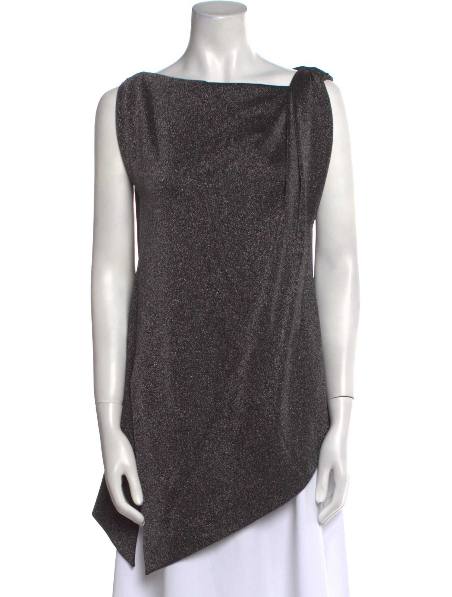 David Szeto Cowl Neck Sleeveless Tunic