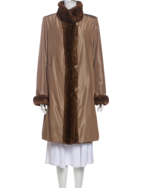 David Goodman Fur Coat Brown