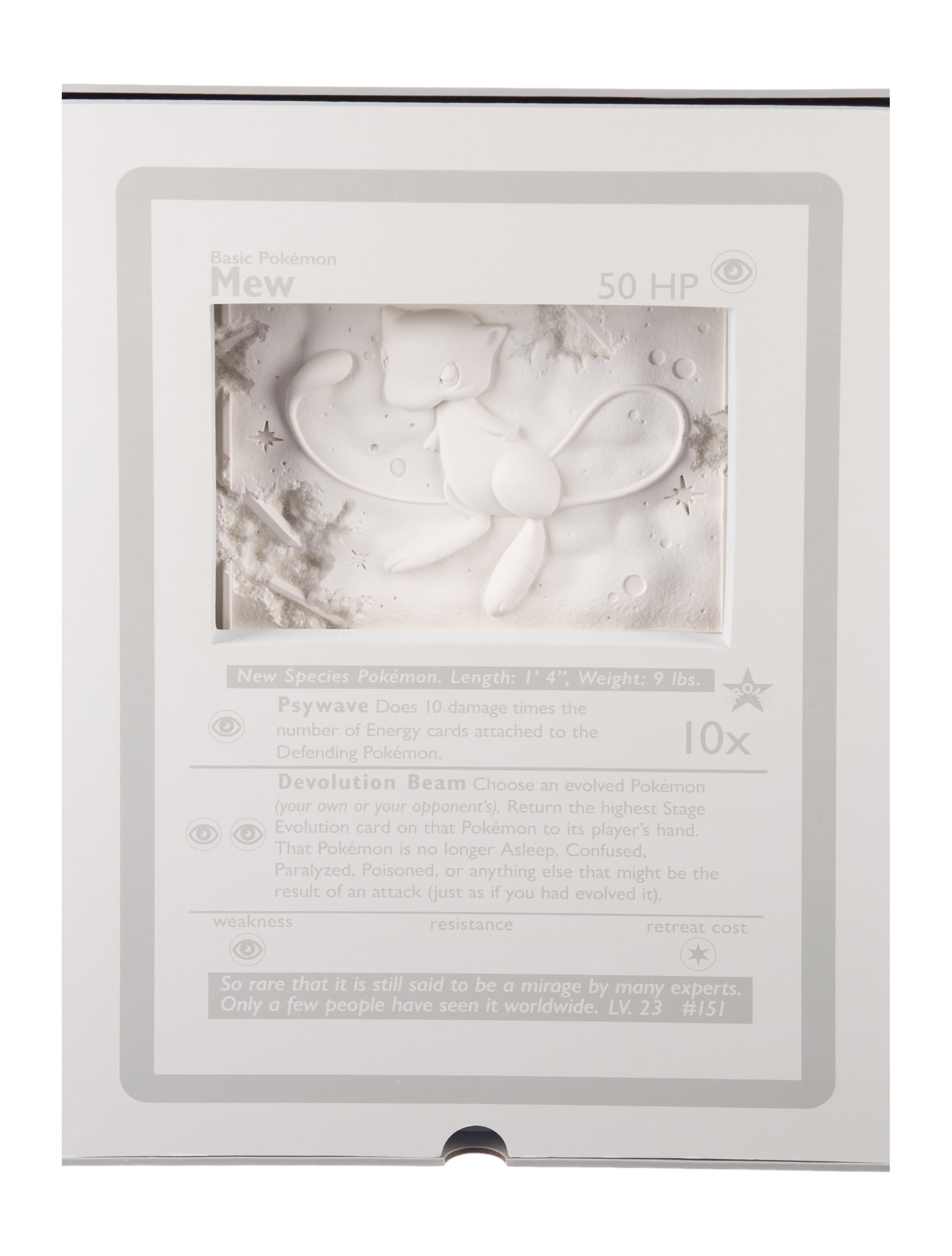Daniel Arsham x Pokemon Crystalized Mew Card Sculpture