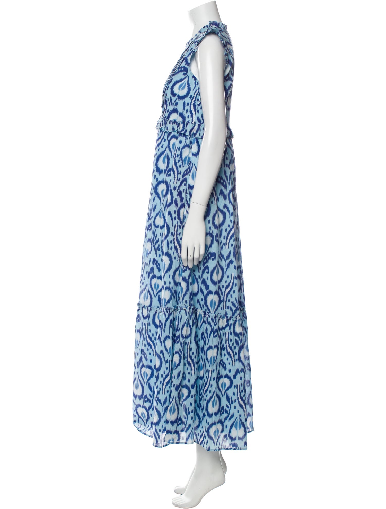 Daniel Benjamin Printed Long Dress