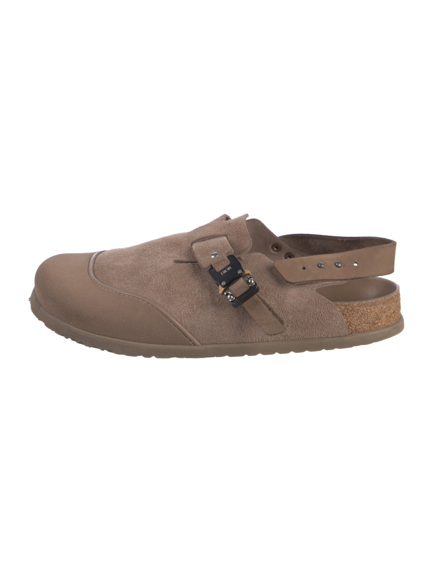 DIOR x Birkenstock Suede Slippers - Brown Loafers, Shoes