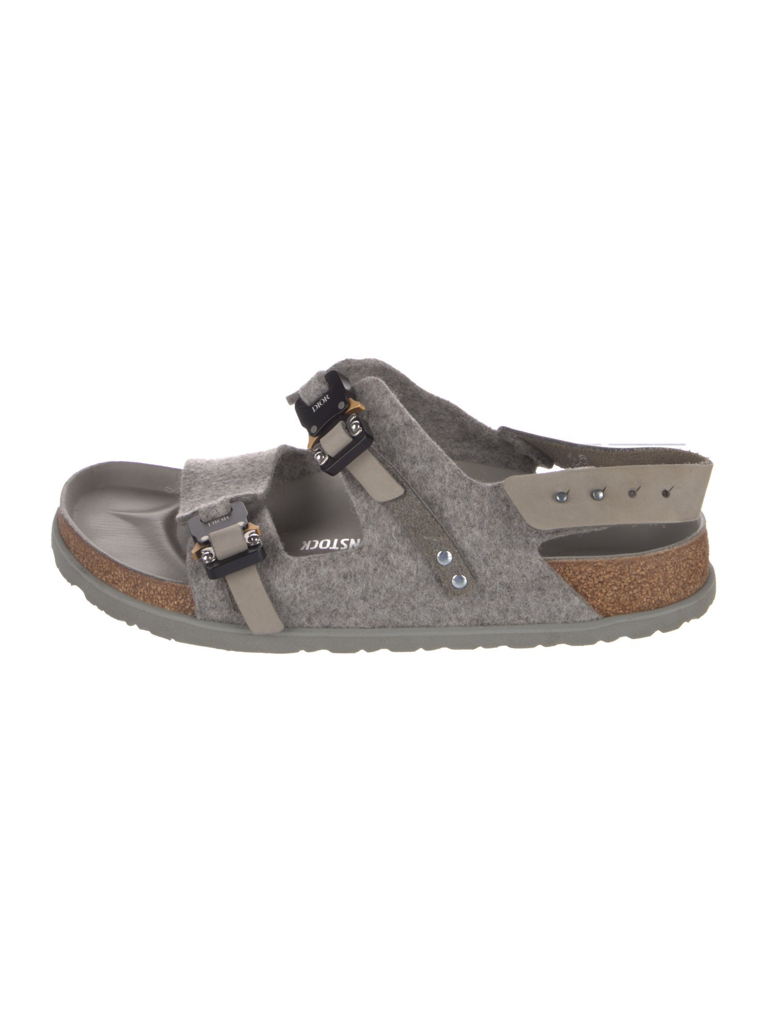 DIOR x Birkenstock Milano Wool Sandals