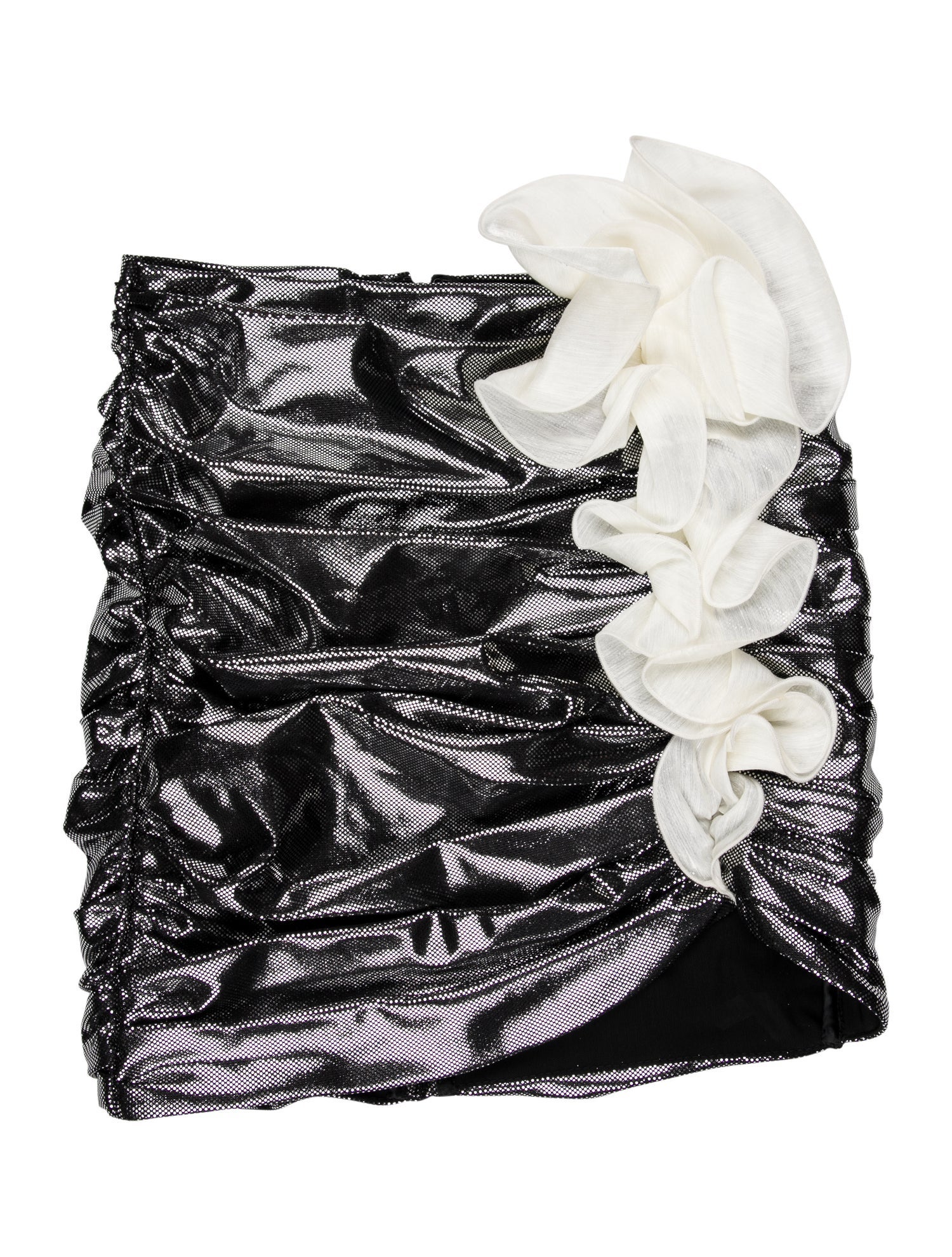 Daniele Carlotta Ruffle Embellishment Mini Skirt