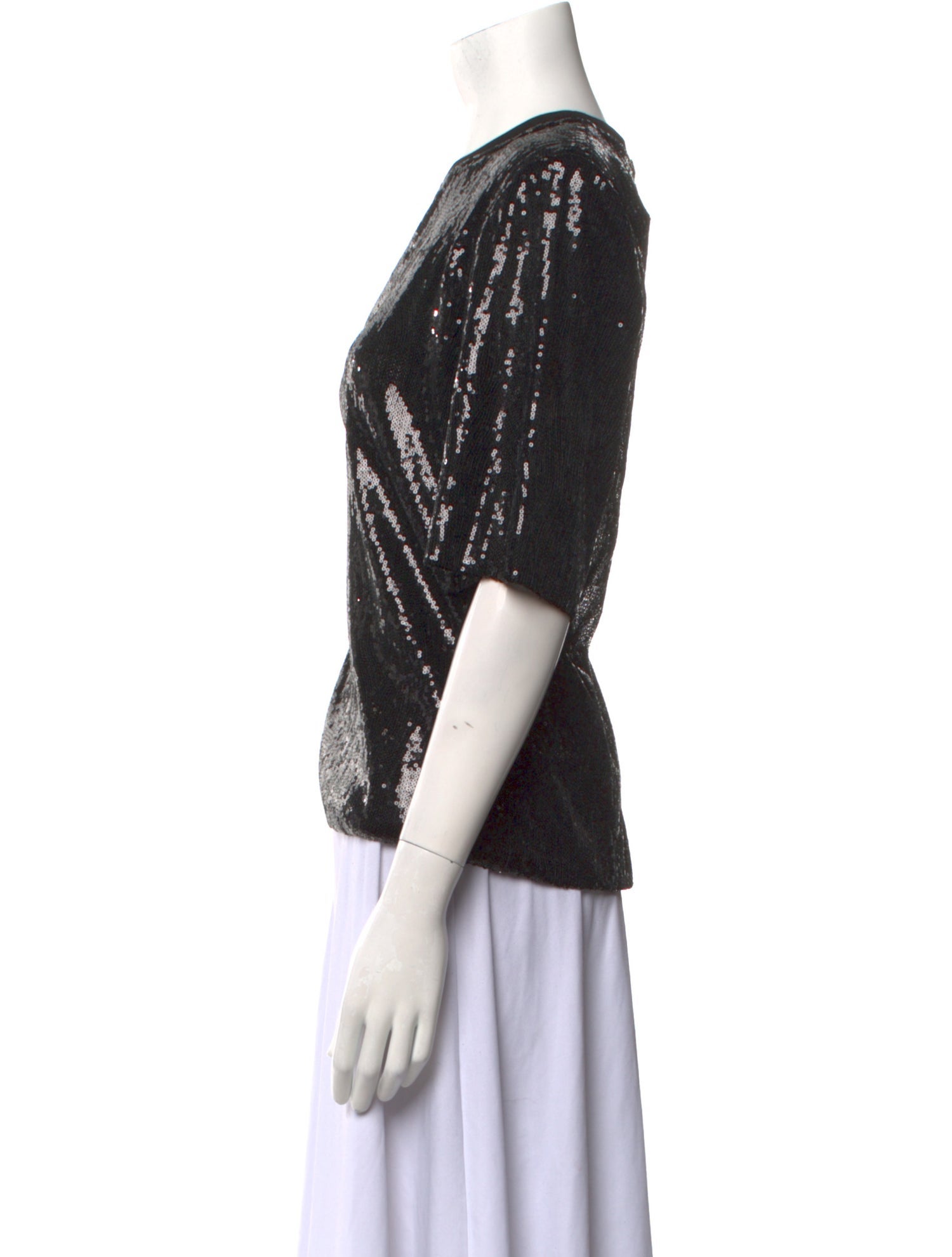 Daniele Carlotta Silk Crew Neck Blouse w/ Tags