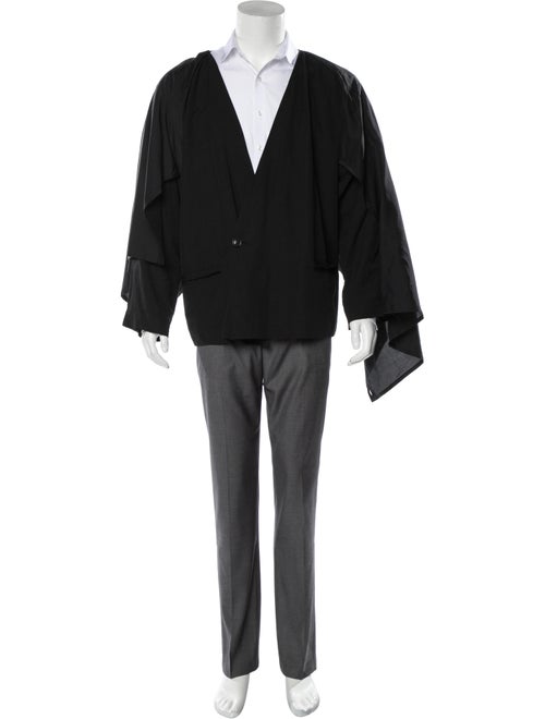 Damir Doma Woven Layered Blazer black