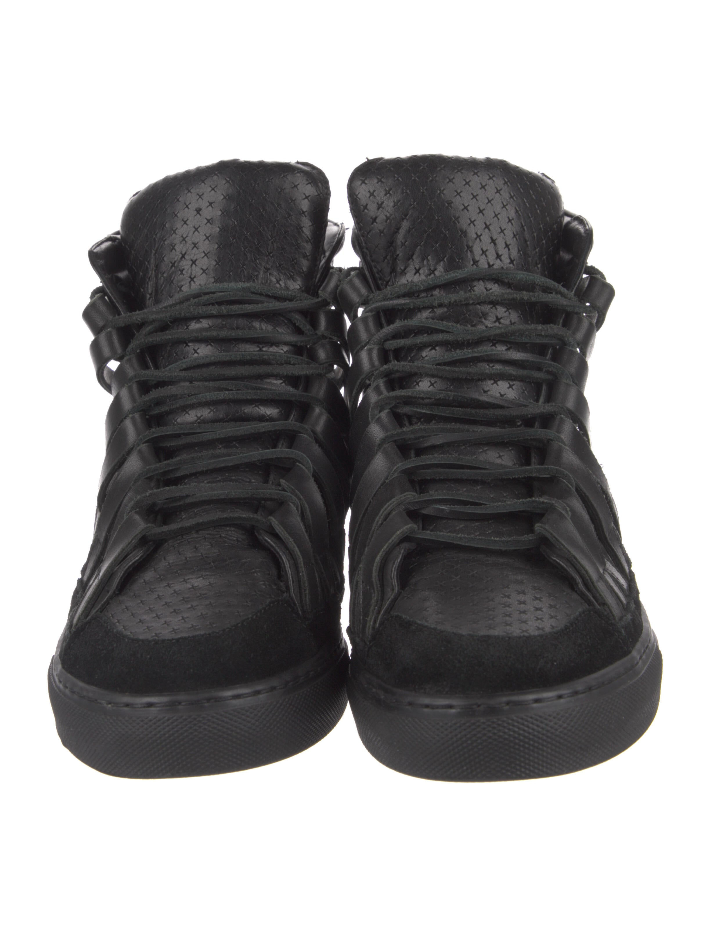 Damir Doma Leather Chunky Sneakers - Black Sneakers, Shoes