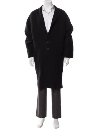 Damir Doma Virgin Wool Graphic Print Overcoat