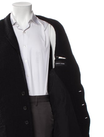 Damir Doma Virgin Wool Graphic Print Overcoat