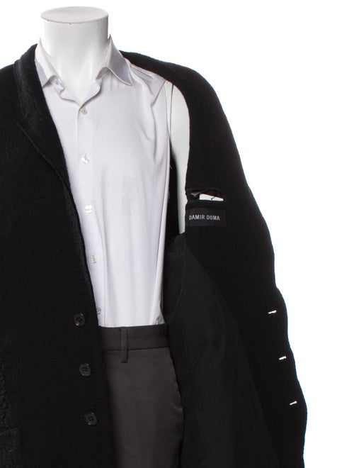 Damir Doma Virgin Wool Graphic Print Overcoat