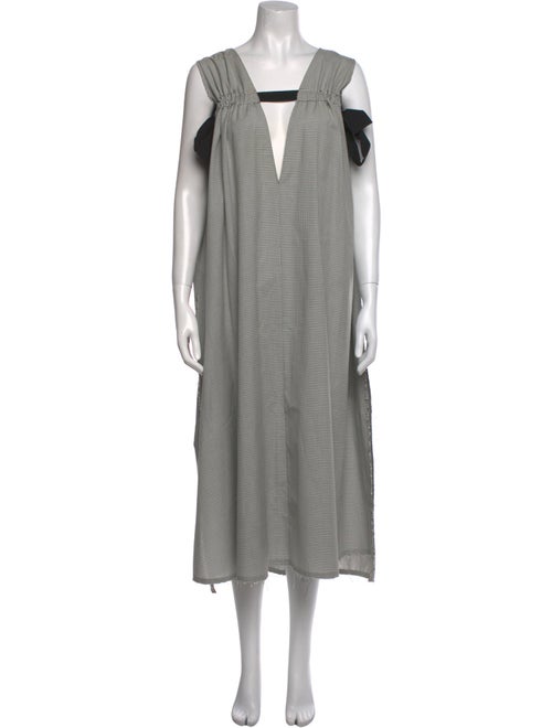 Damir Doma Plaid Print Midi Length Dress