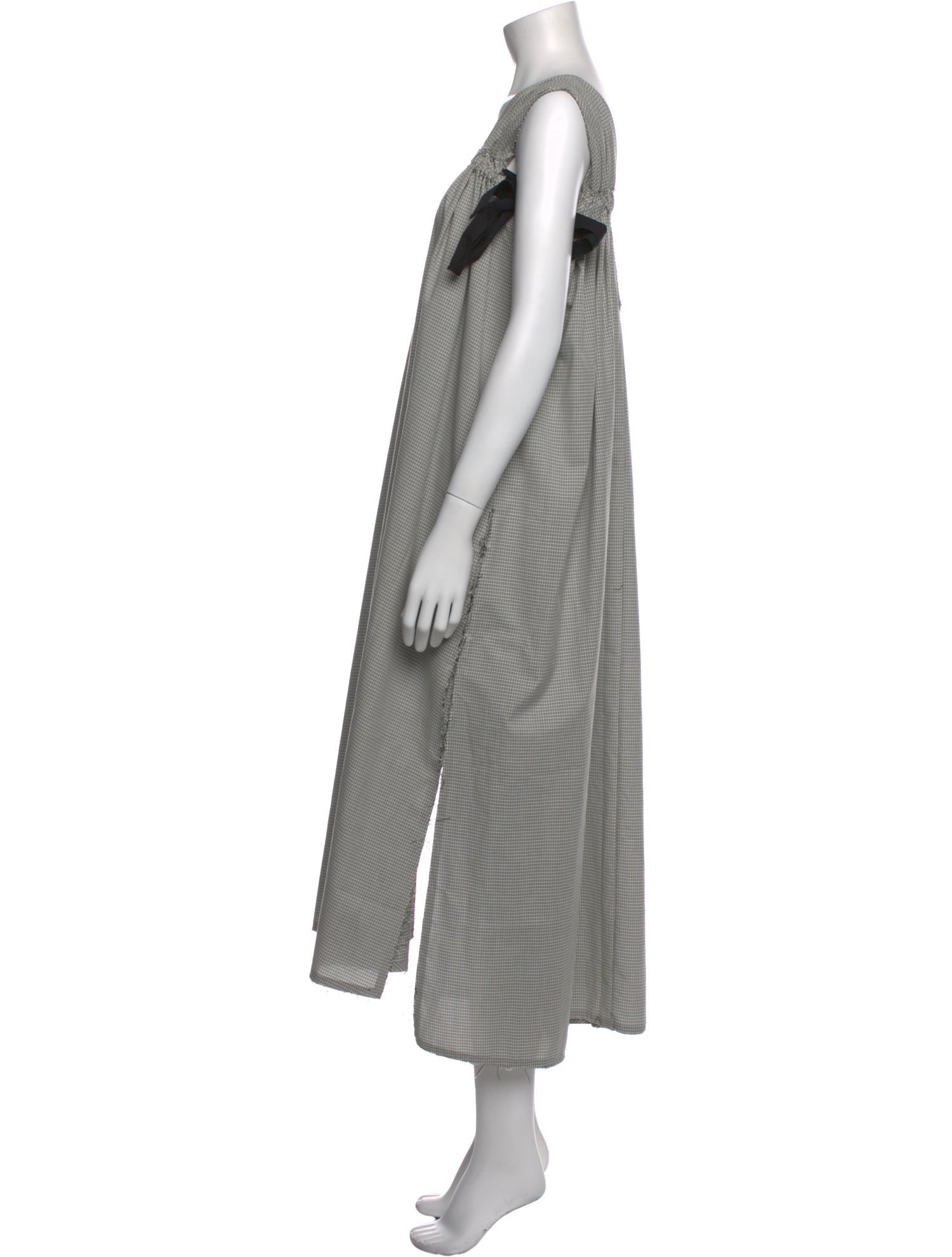 Damir Doma Plaid Print Midi Length Dress