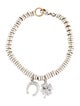 Dodo Diamond Horseshoe & Clover Link Charm Bracelet