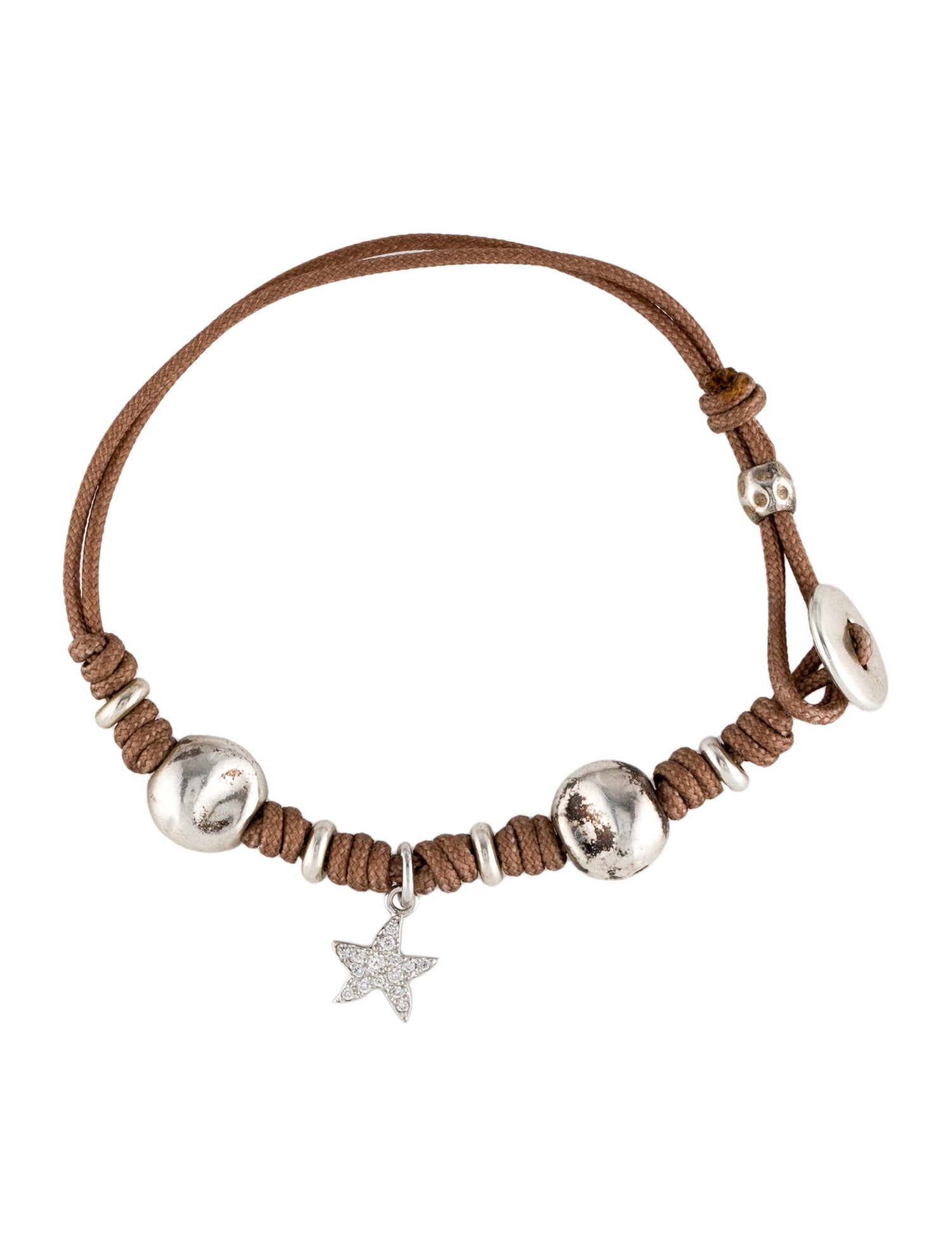 Dodo Diamond Star Charm Bracelet