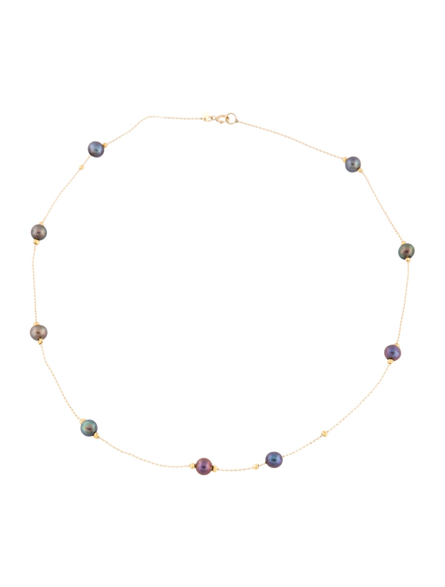 Dodo 14K Pearl Station Necklace