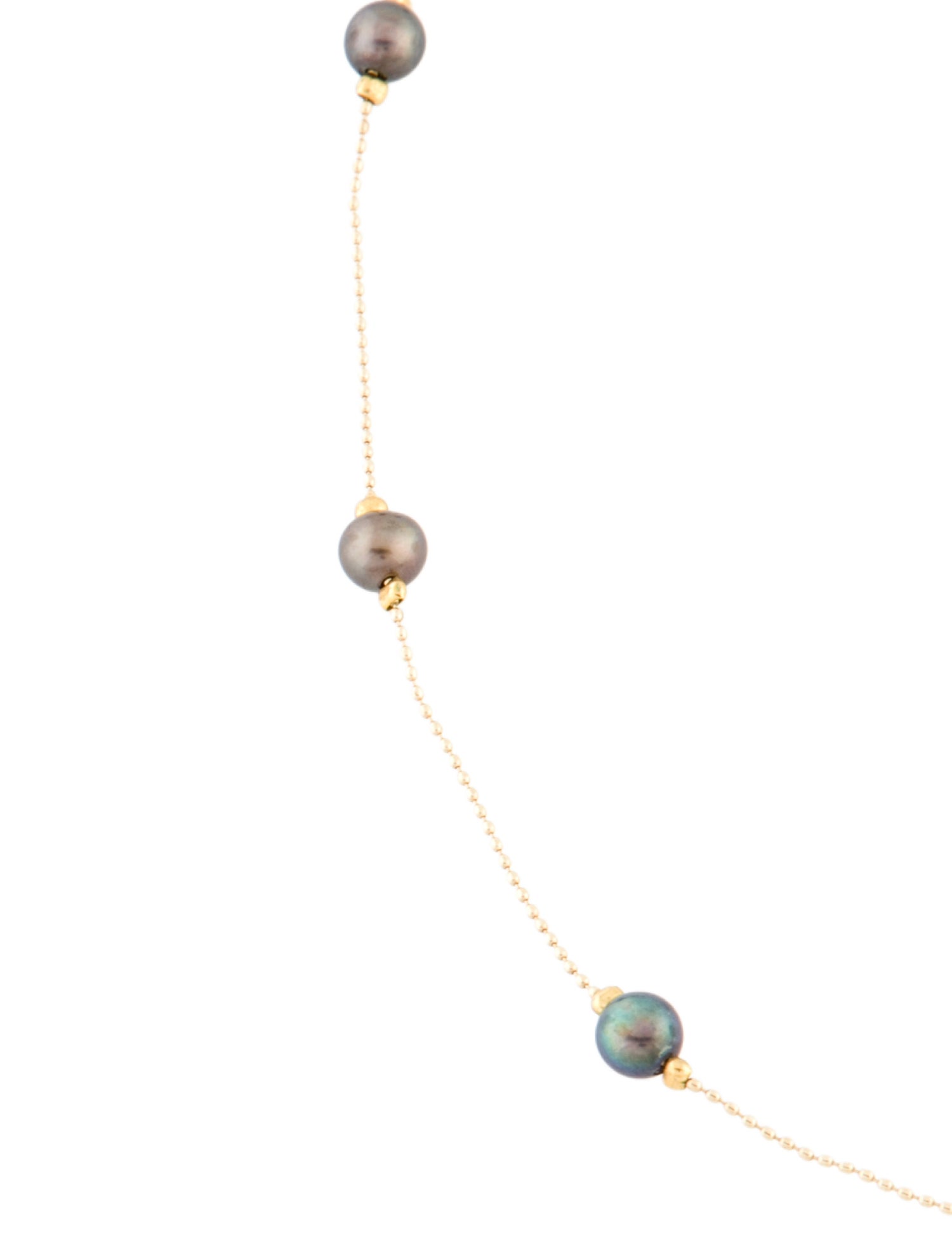 Dodo 14K Pearl Station Necklace