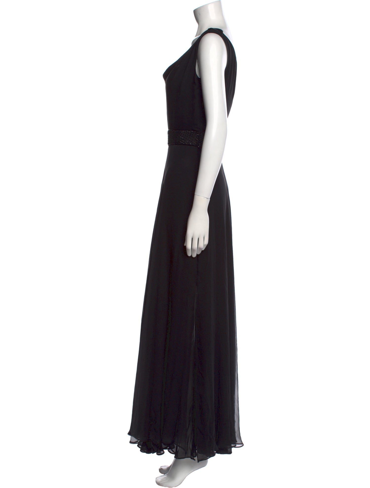 Donald Deal Silk Long Dress