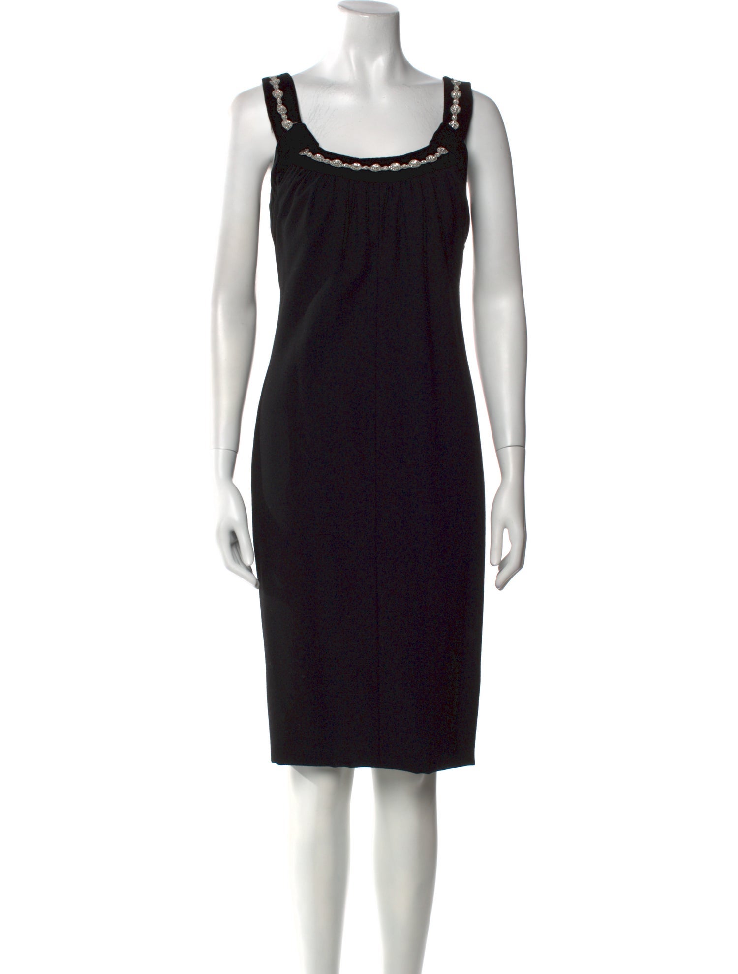 Donald Deal Scoop Neck Knee-Length Dress