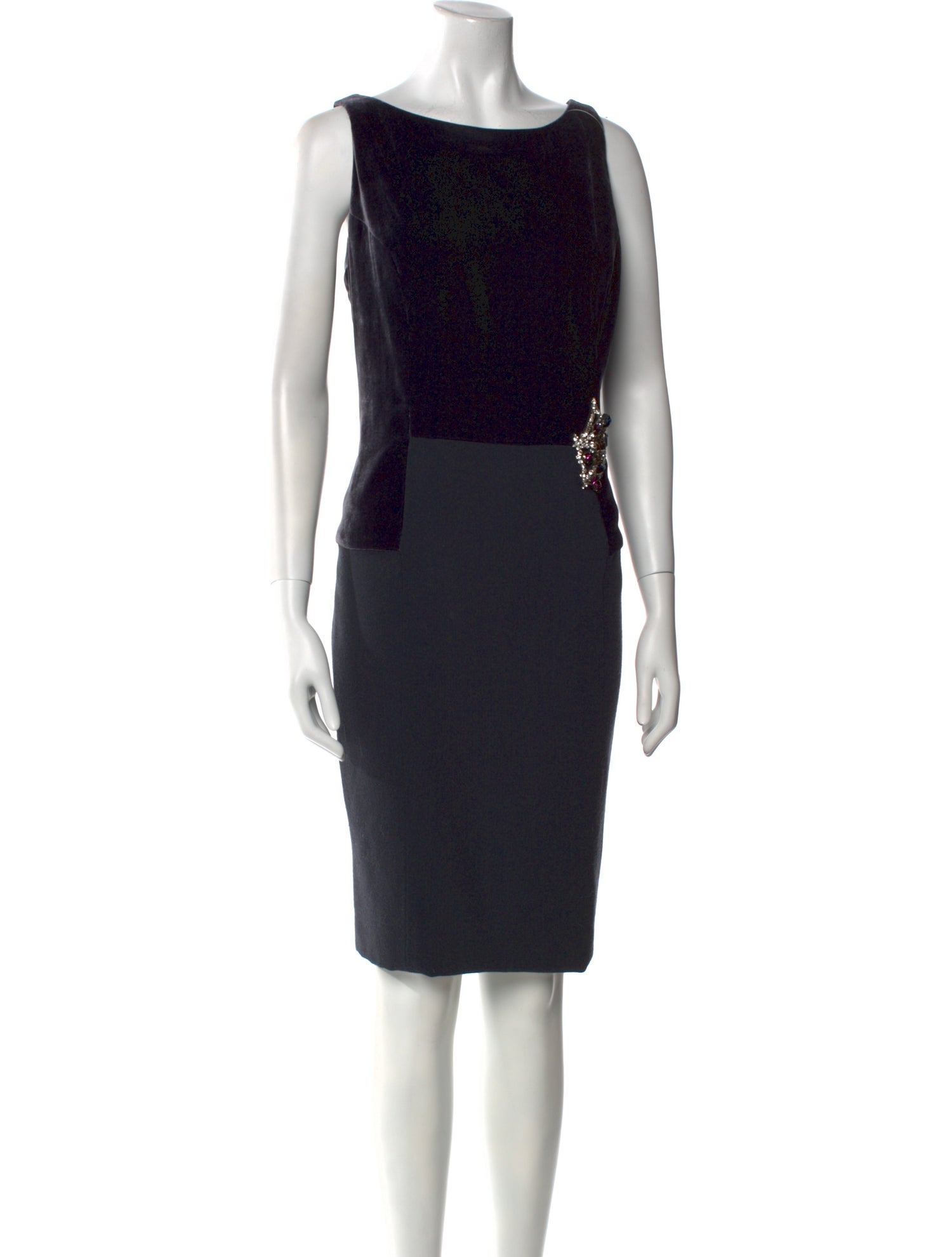 Donald Deal Silk Knee-Length Dress