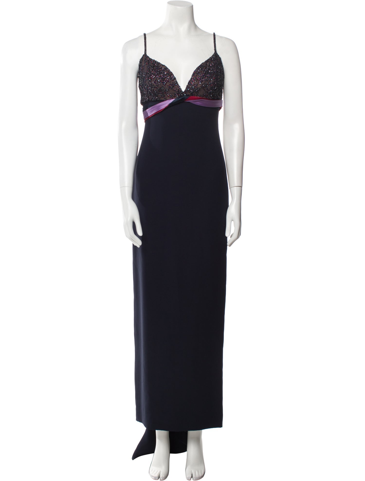 Donald Deal V-Neck Long Dress