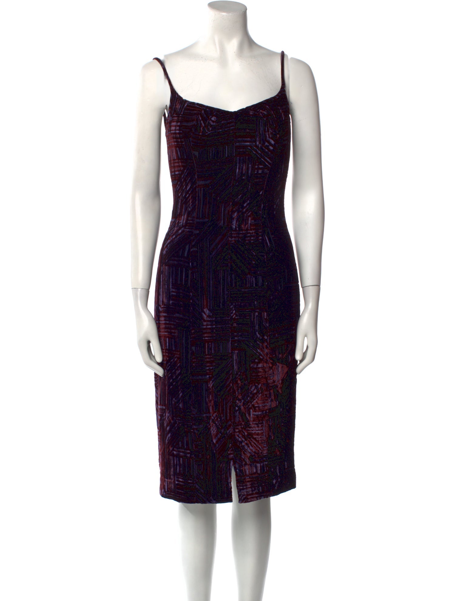Donald Deal Printed Knee-Length Dress