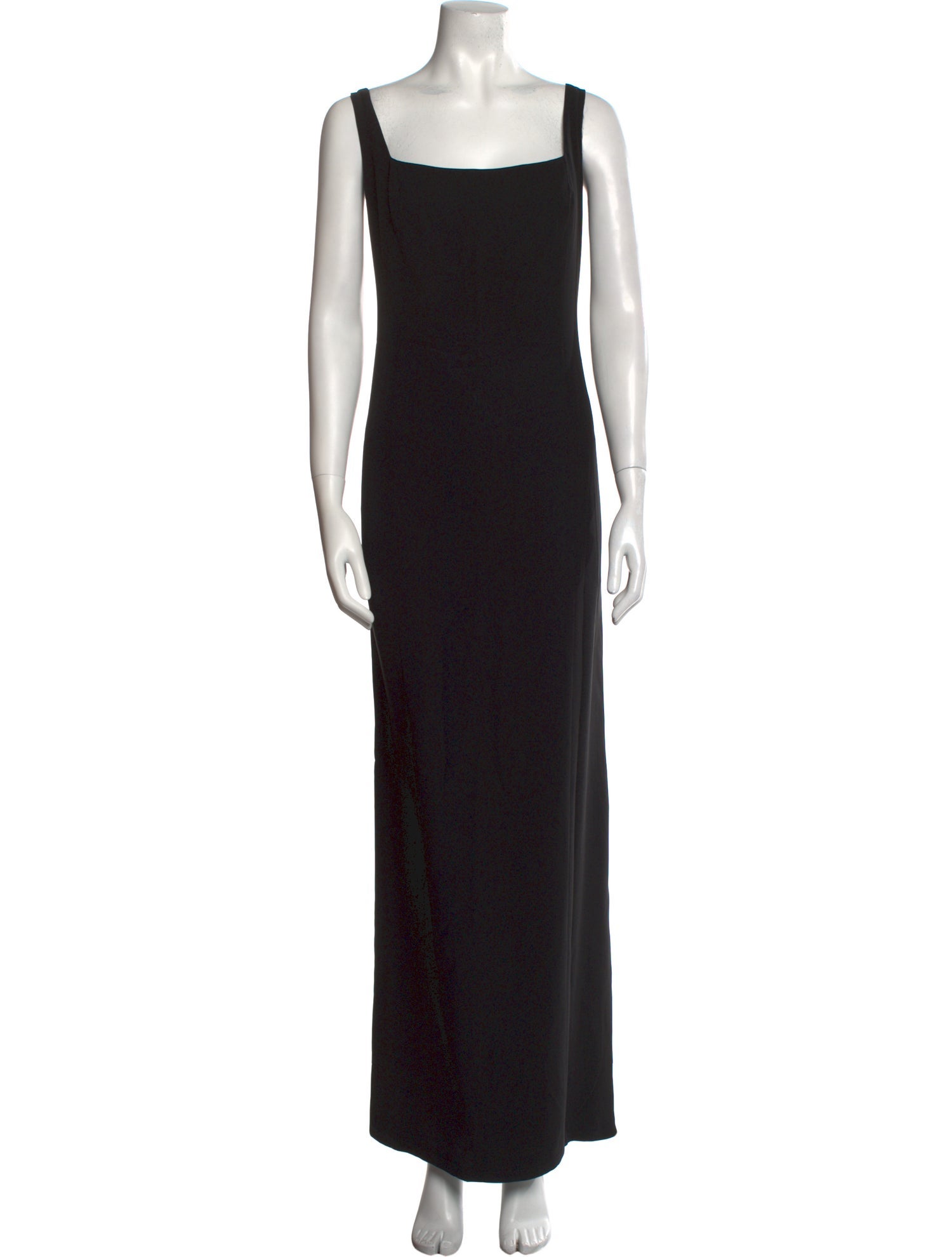 Donald Deal Square Neckline Long Dress