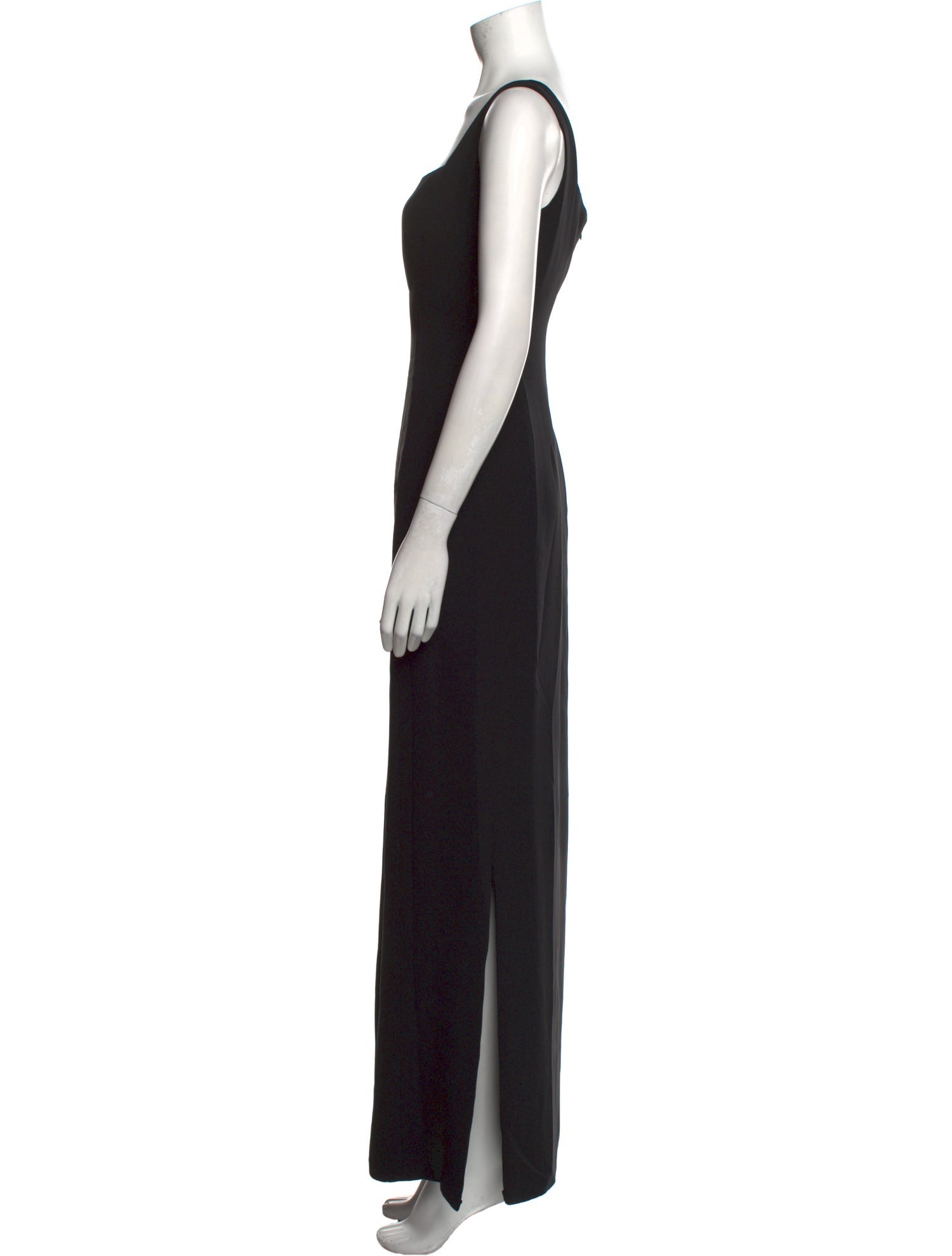 Donald Deal Square Neckline Long Dress