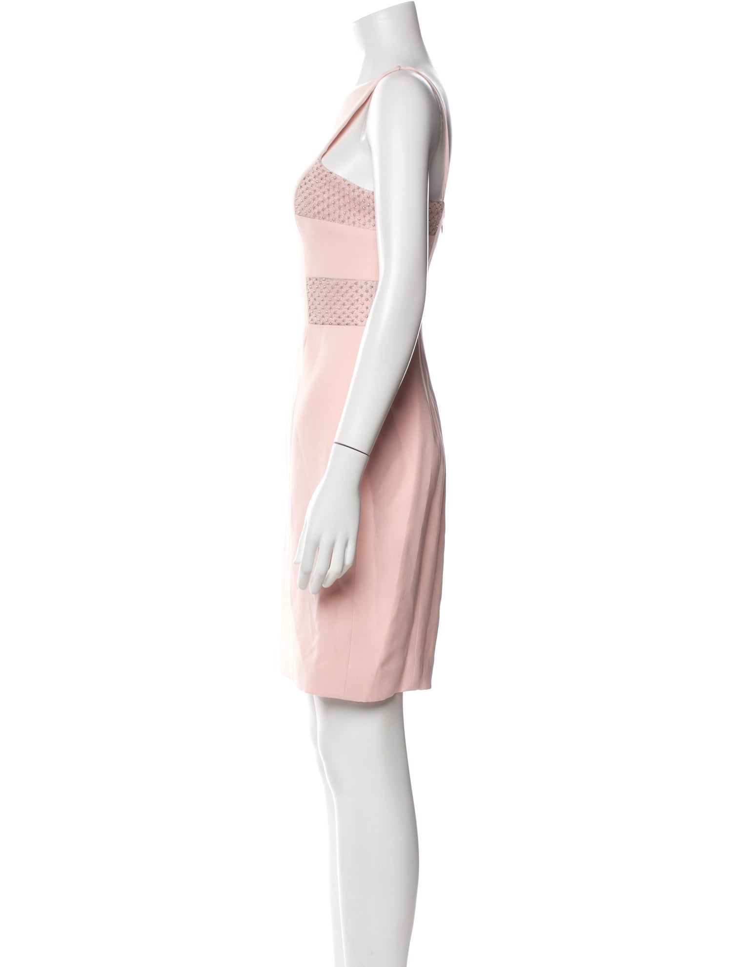 Donald Deal Bateau Neckline Mini Dress