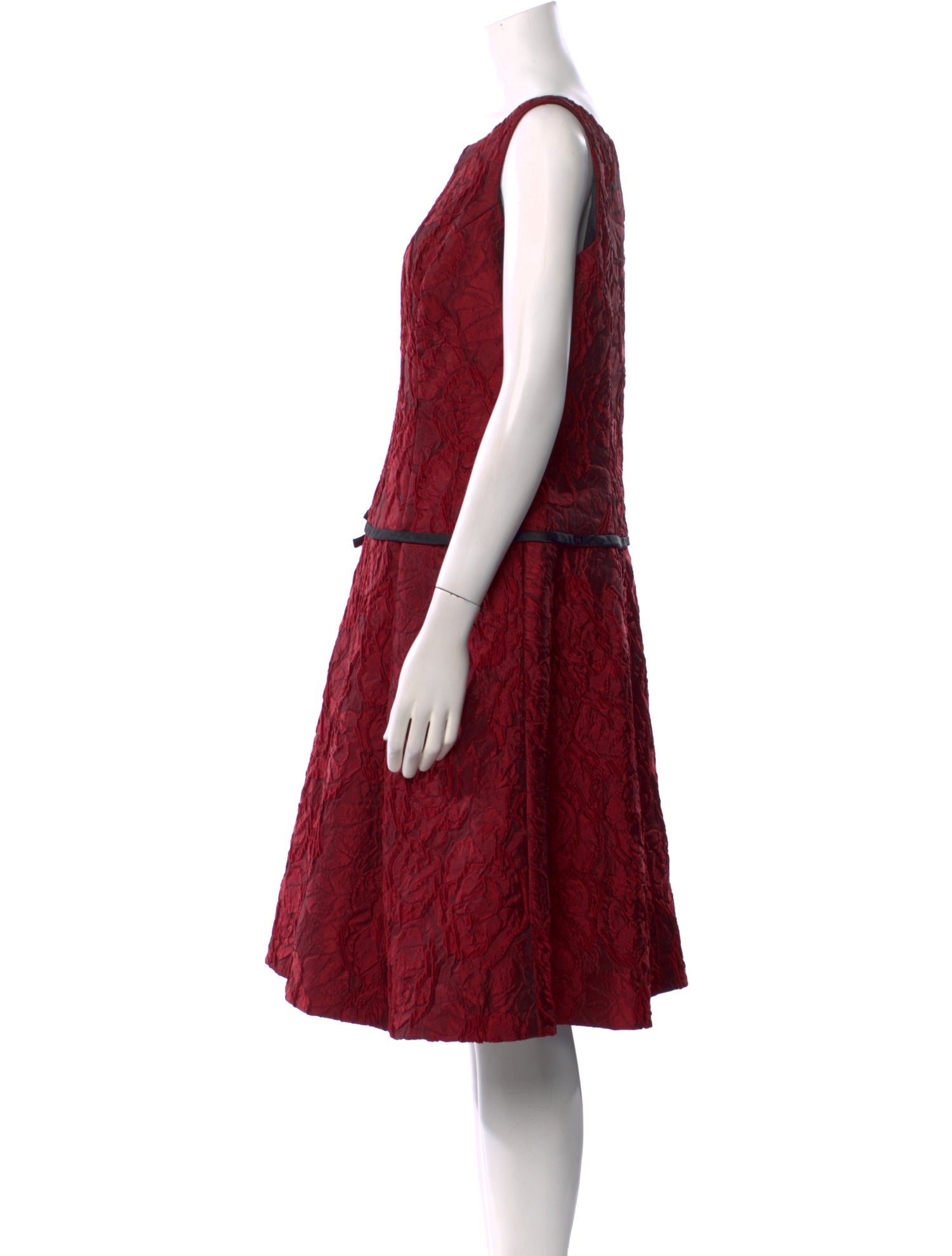 Donald Deal Silk Knee-Length Dress