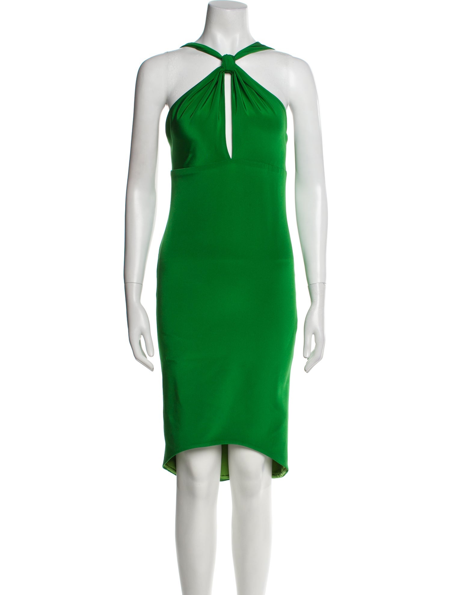 Donald Deal Satin Knee-Length Dress