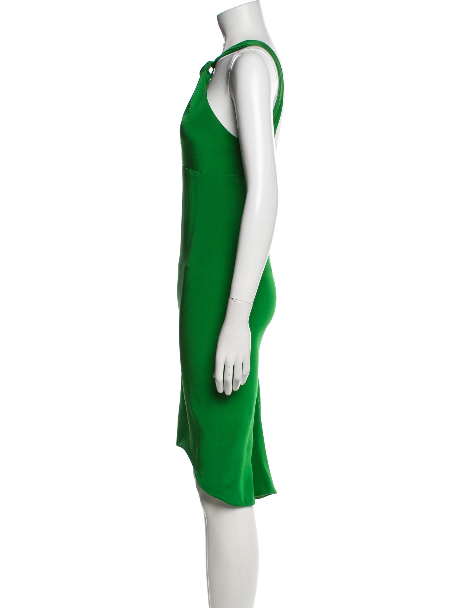 Donald Deal Satin Knee-Length Dress