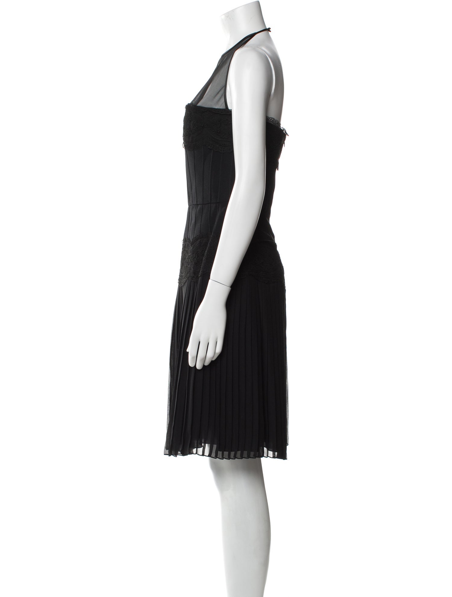 Donald Deal Halterneck Knee-Length Dress