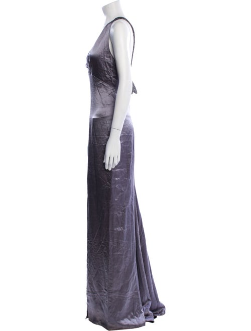 Donald Deal Satin Long Dress
