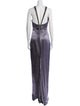 Donald Deal Satin Long Dress