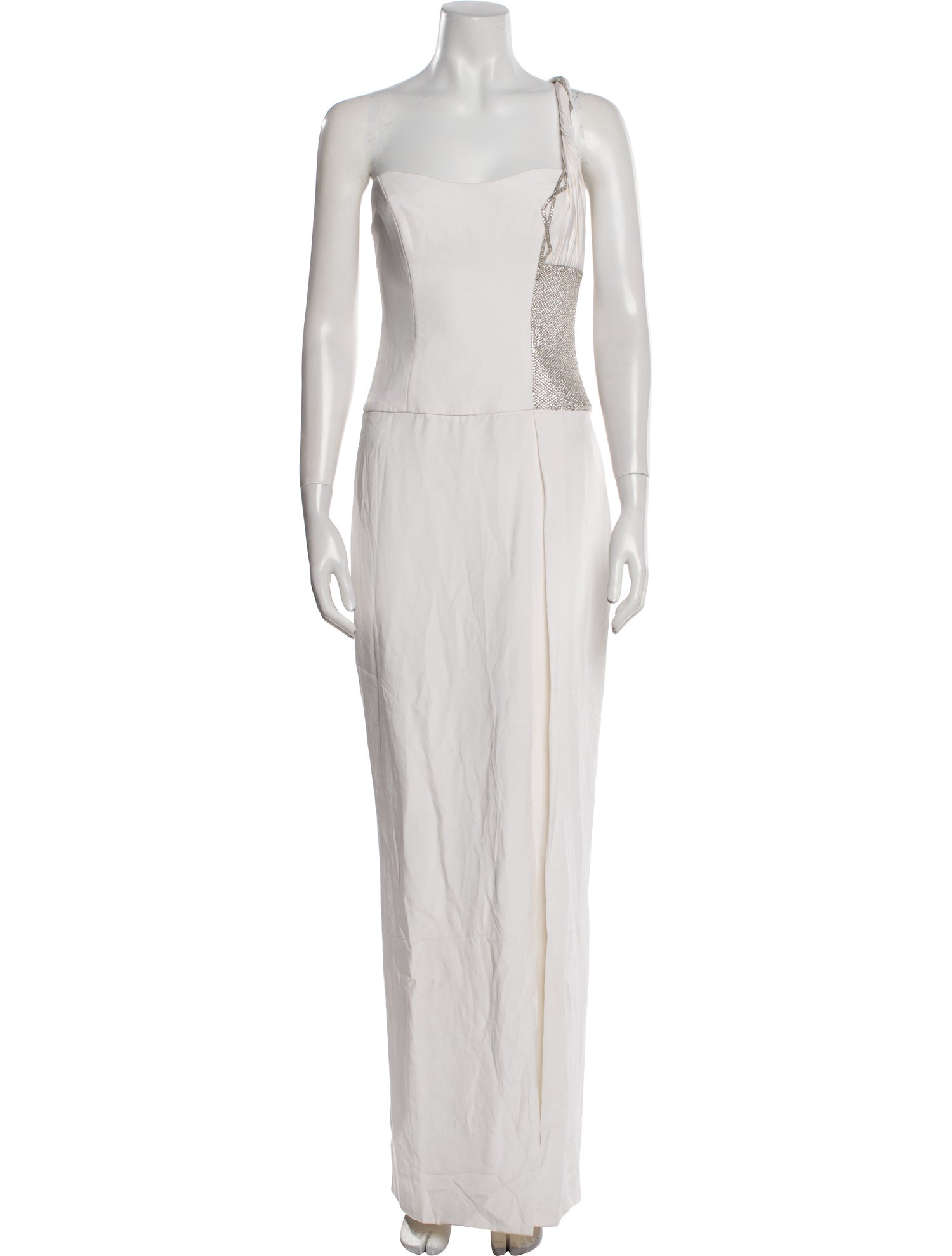 Donald Deal Square Neckline Long Dress