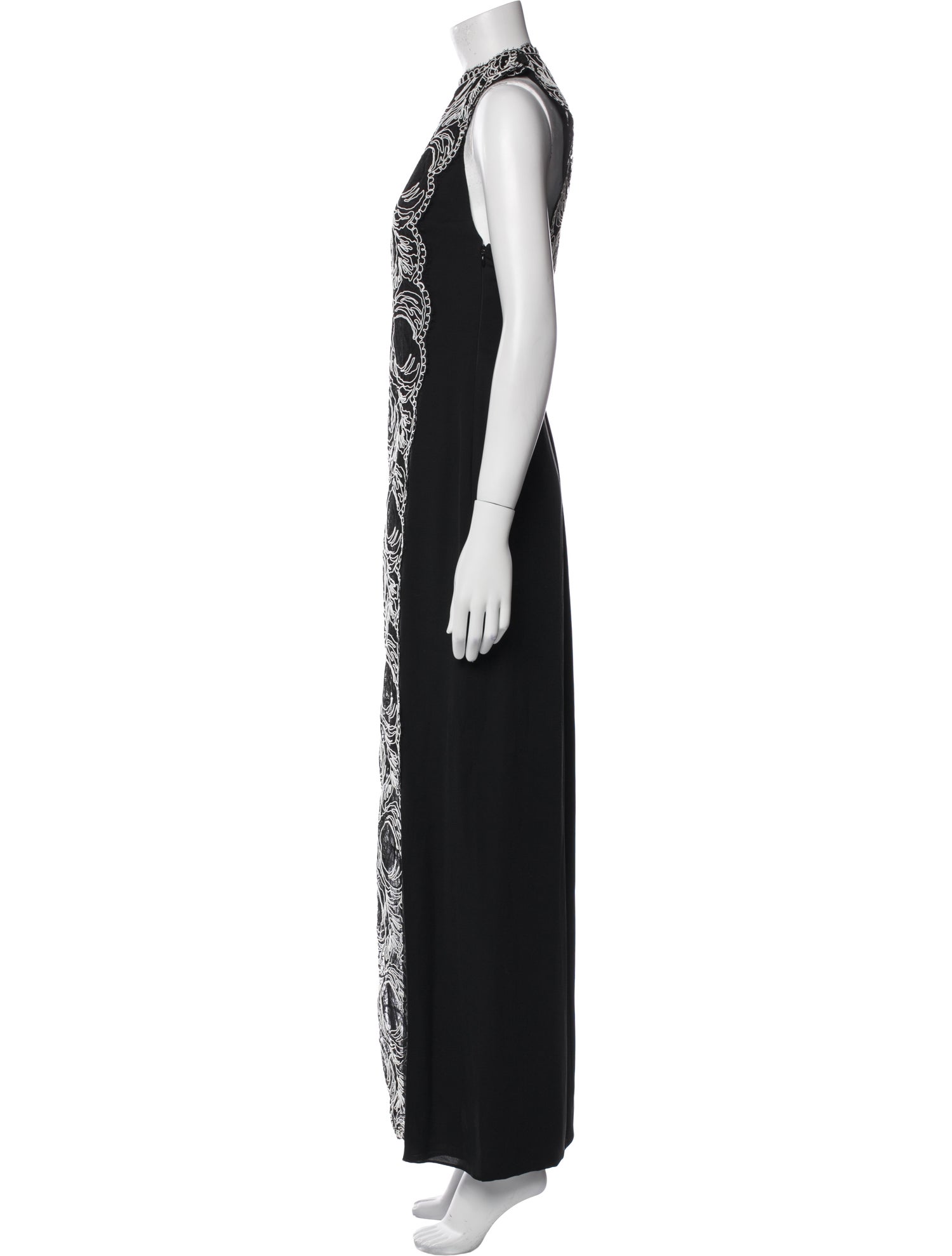 Donald Deal Silk Long Dress
