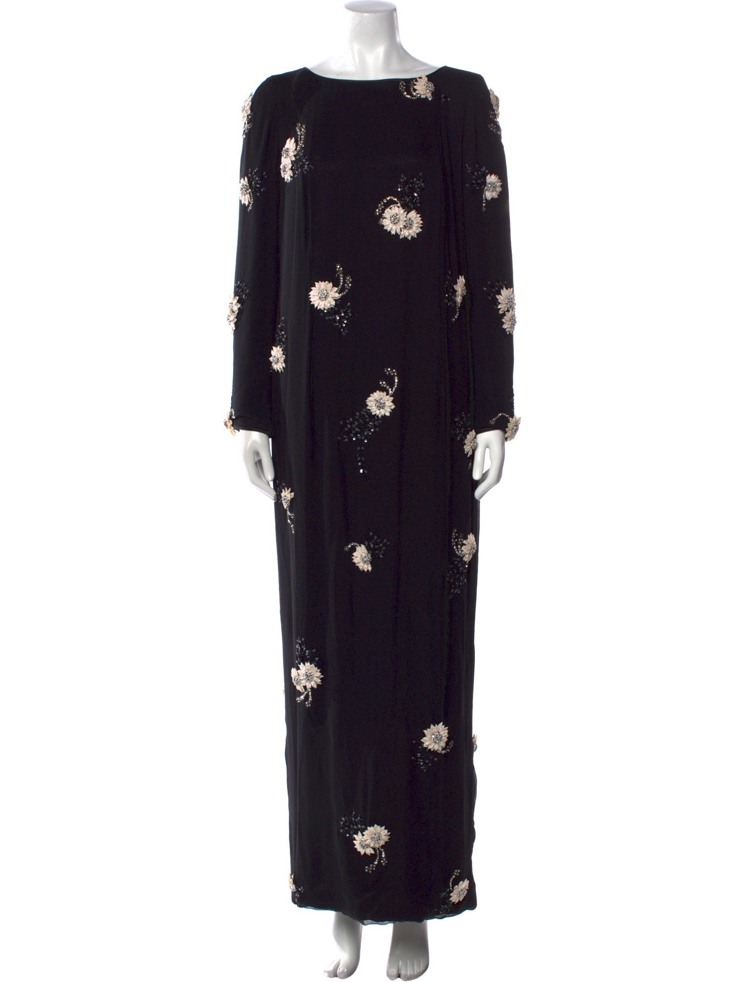 Donald Deal Floral Print Long Dress