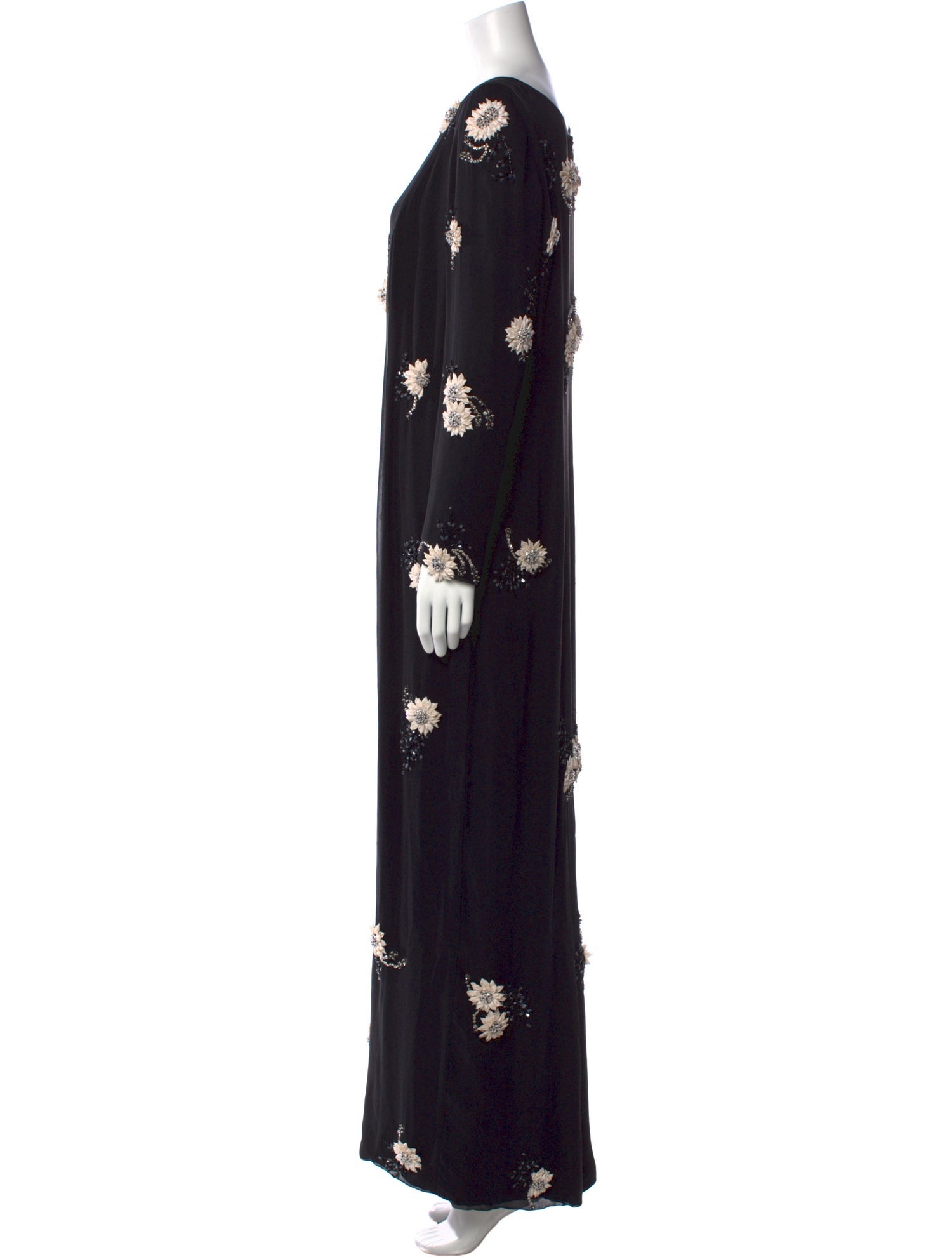 Donald Deal Floral Print Long Dress