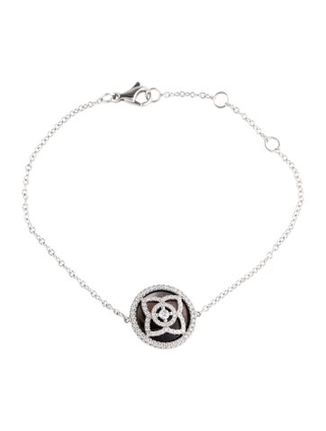 De Beers Link 18K Mother of Pearl & Diamond Enhanced Lotus Station Bracelet
