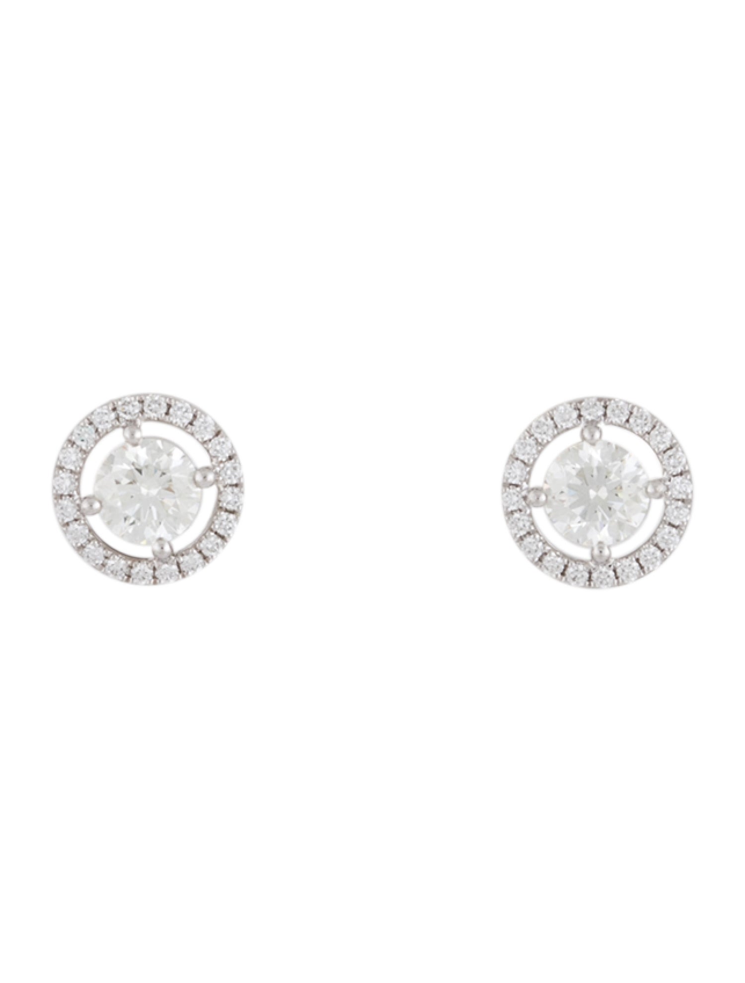 De Beers 18K Diamond Aura Stud Earrings