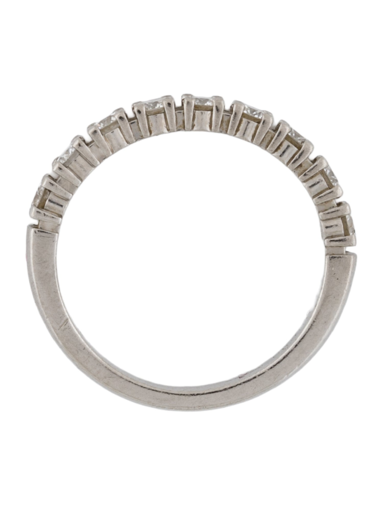 De Beers Platinum Diamond DB Classic Half Eternity Band