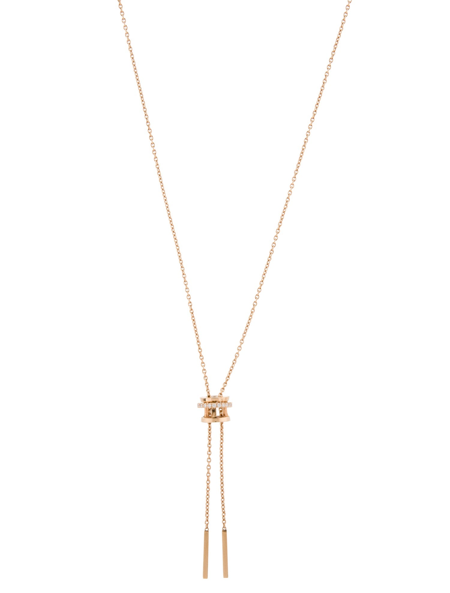 De Beers 18K Diamond Horizon Lavalier Necklace