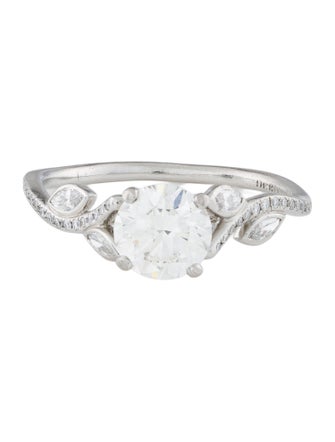 De Beers Platinum 1.10ct Diamond Adonis Rose Engagement Ring