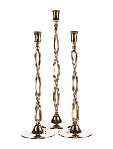 3 piece twist candle holders decor and accessories 3 piece twist candle holders decor and accessories