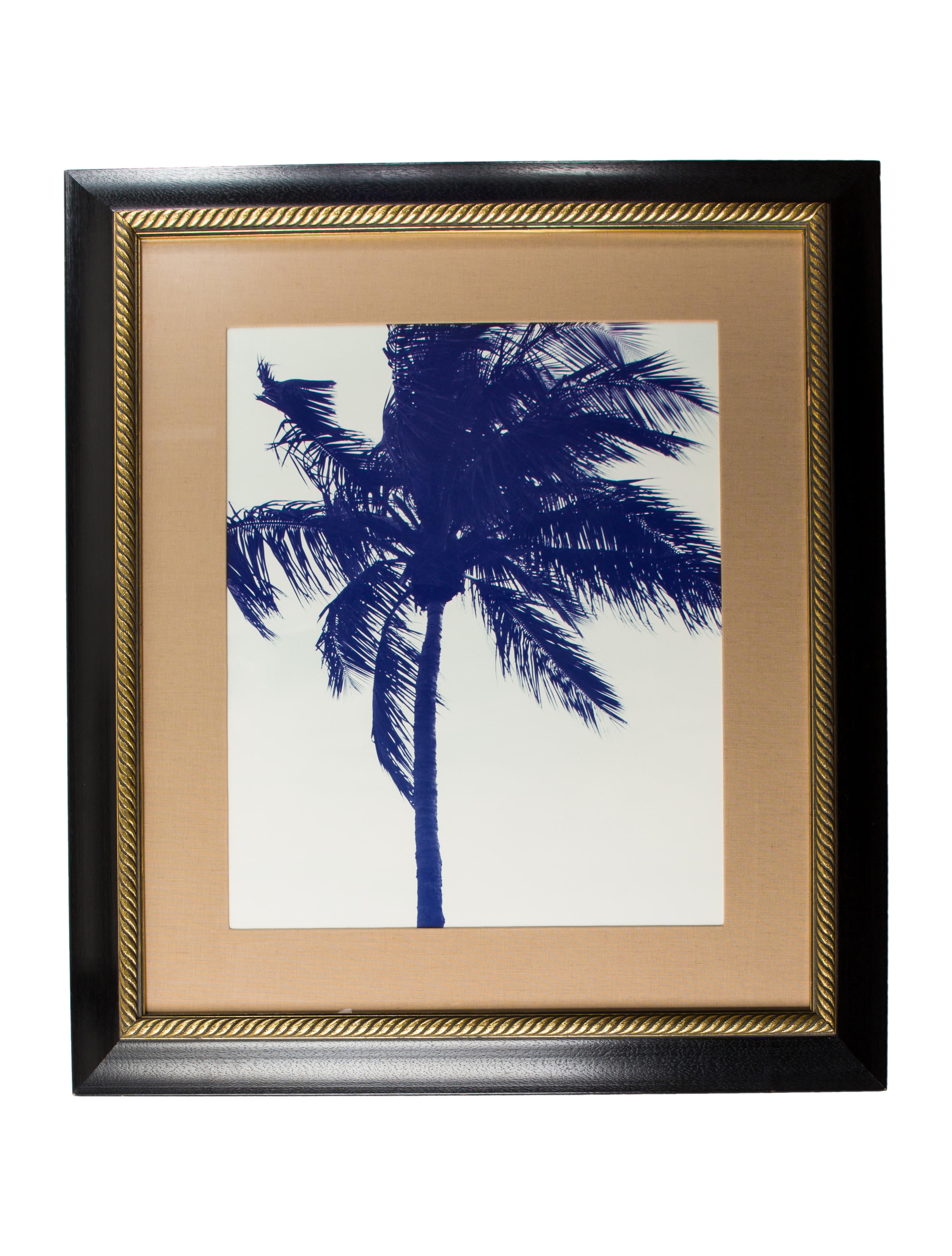 Framed Palm Tree Print Decor And Accessories Decor21005 The Framed Palm Tree Print
