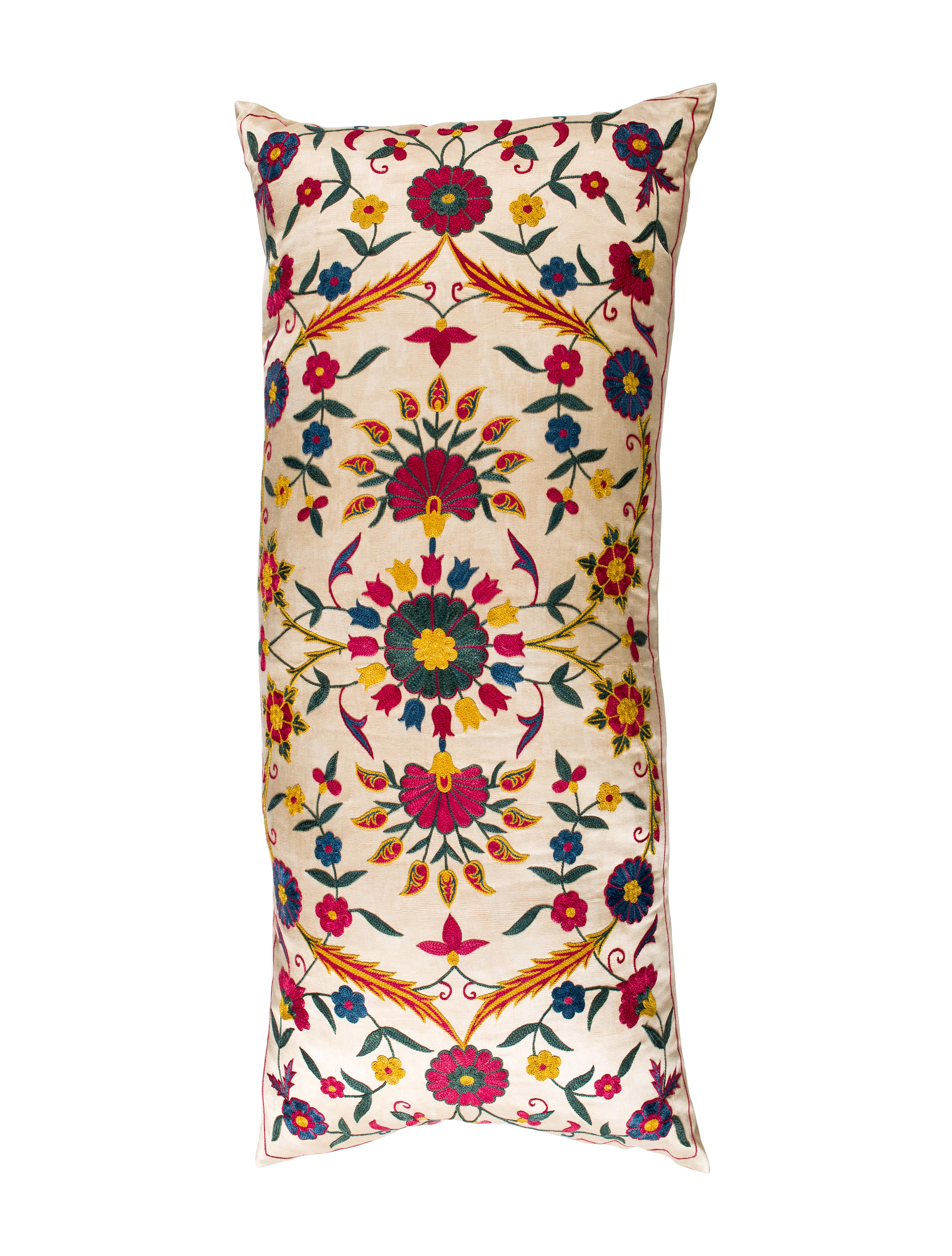 Decor Embroidered Body Pillow Blue Bedding, Bedding & Bath