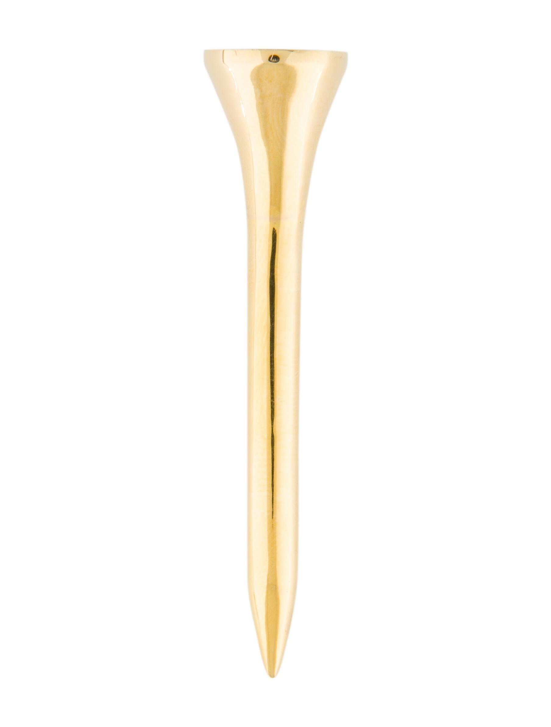 Decor 18K Gold Golf Tee - Gold Decorative Accents, Decor